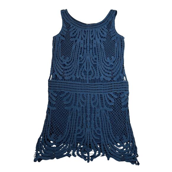 Romeo & Juliet Couture Sleeveless Crochet Mini Dress Size S NEW Party Old Money - Picture 2 of 9